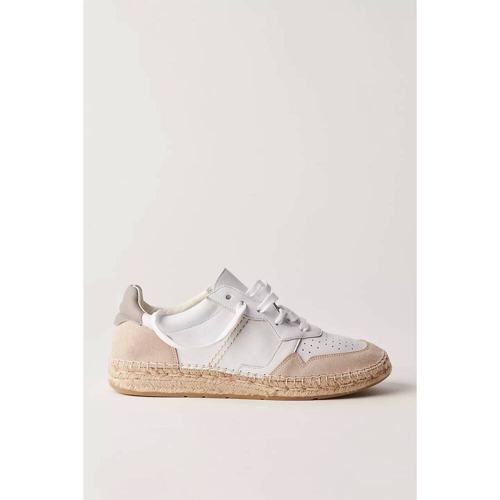 NEW FREE PEOPLE women's serendipity sneaker in chalk